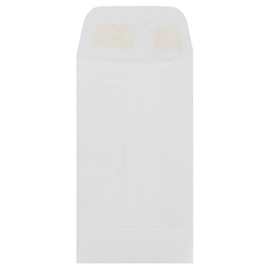 JAM Paper White #3 Coin Business Commercial Envelopes